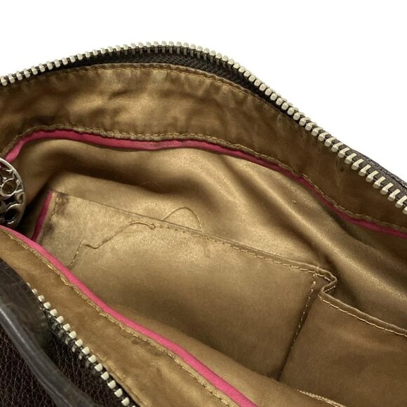 COACH Ali Leather Convertible Hobo Dark Brown Leather - Shoulder Bag - Picture 10 of 10